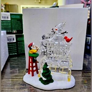 SOLD - Department 56 A Busy Elf North Pole Sign